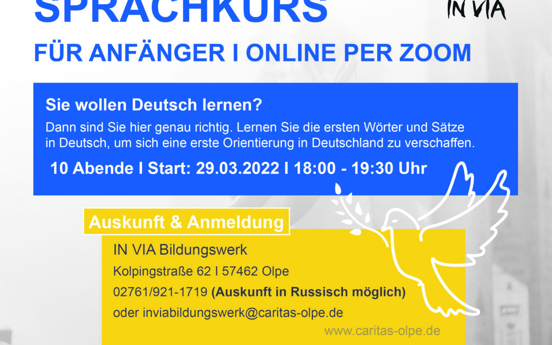 Niederschwelliger Deutschsprachkurs für geflüchtete Menschen