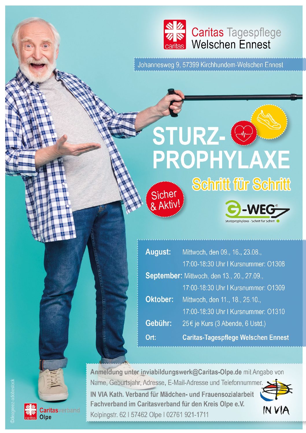 Sturzprophylaxe – Schritt für Schritt