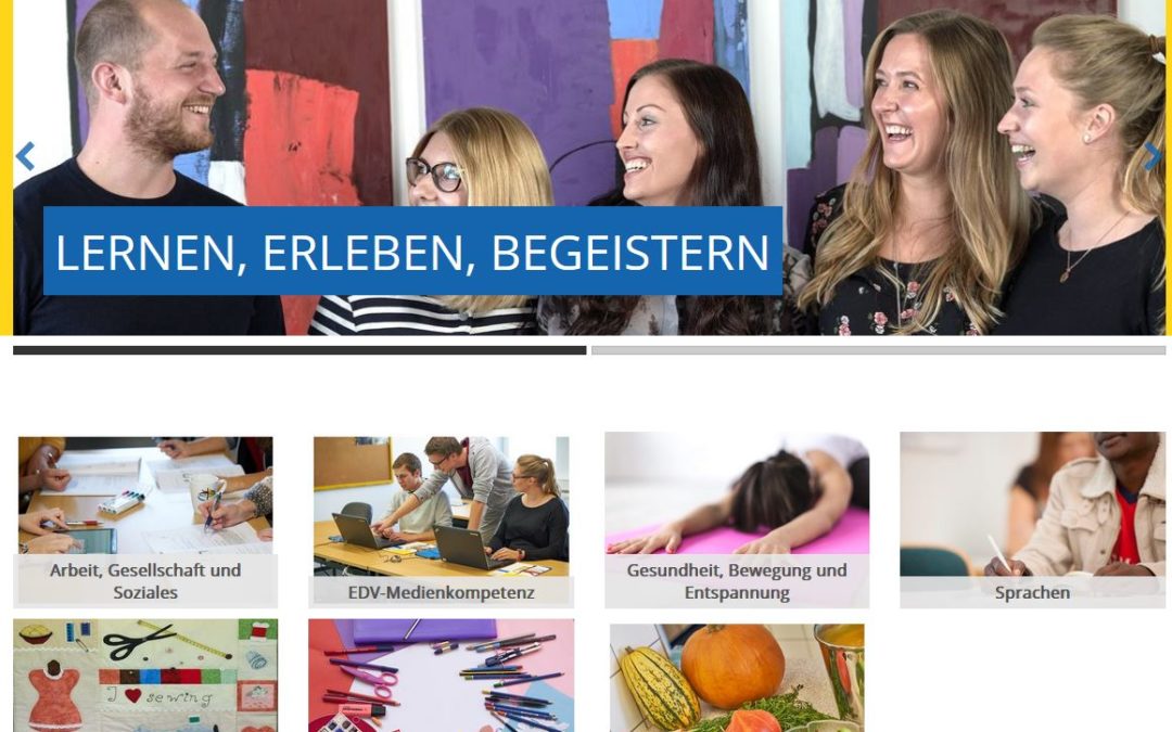 Online-Buchung von Kursen ist wieder möglich!